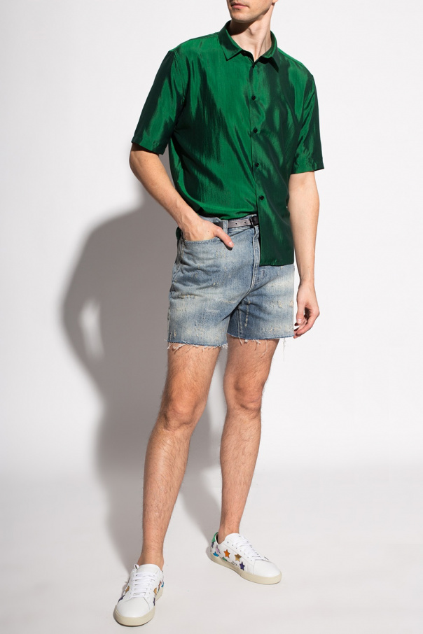 【SAINT LAURENT】Basic Short Sleeve T-shirt/全国送料込み Thumbnail-749102Y37IL1000_A.